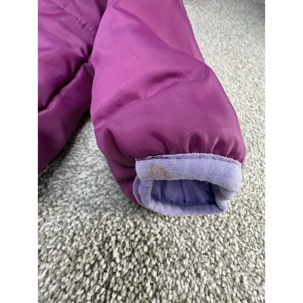 Pink Platinum‎ Toddler Girls 18-24 Months Purple One Piece Snowsuit Hooded Lined